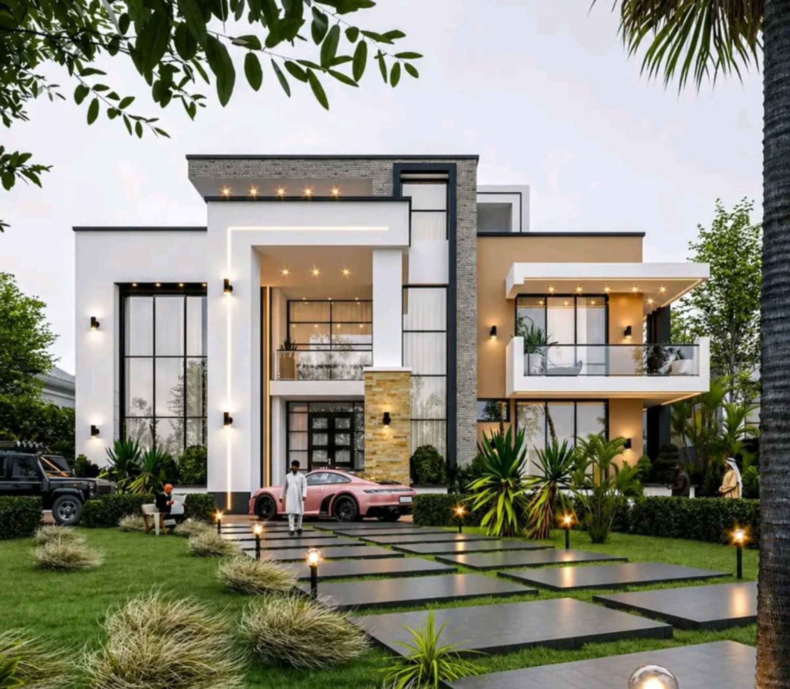 Contemporary Flat-Roof Villa